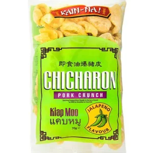 Kain-Na Chicharon Pork Crunch Jalapeño Flavour (Kiap Moo) 70g