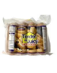 Mandys Tender and Juicy Chicken Hotdog 500g