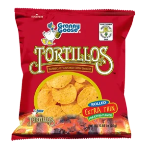 GRANNY GOOSE BARBECUE FLAVOURED Tortillos 100g